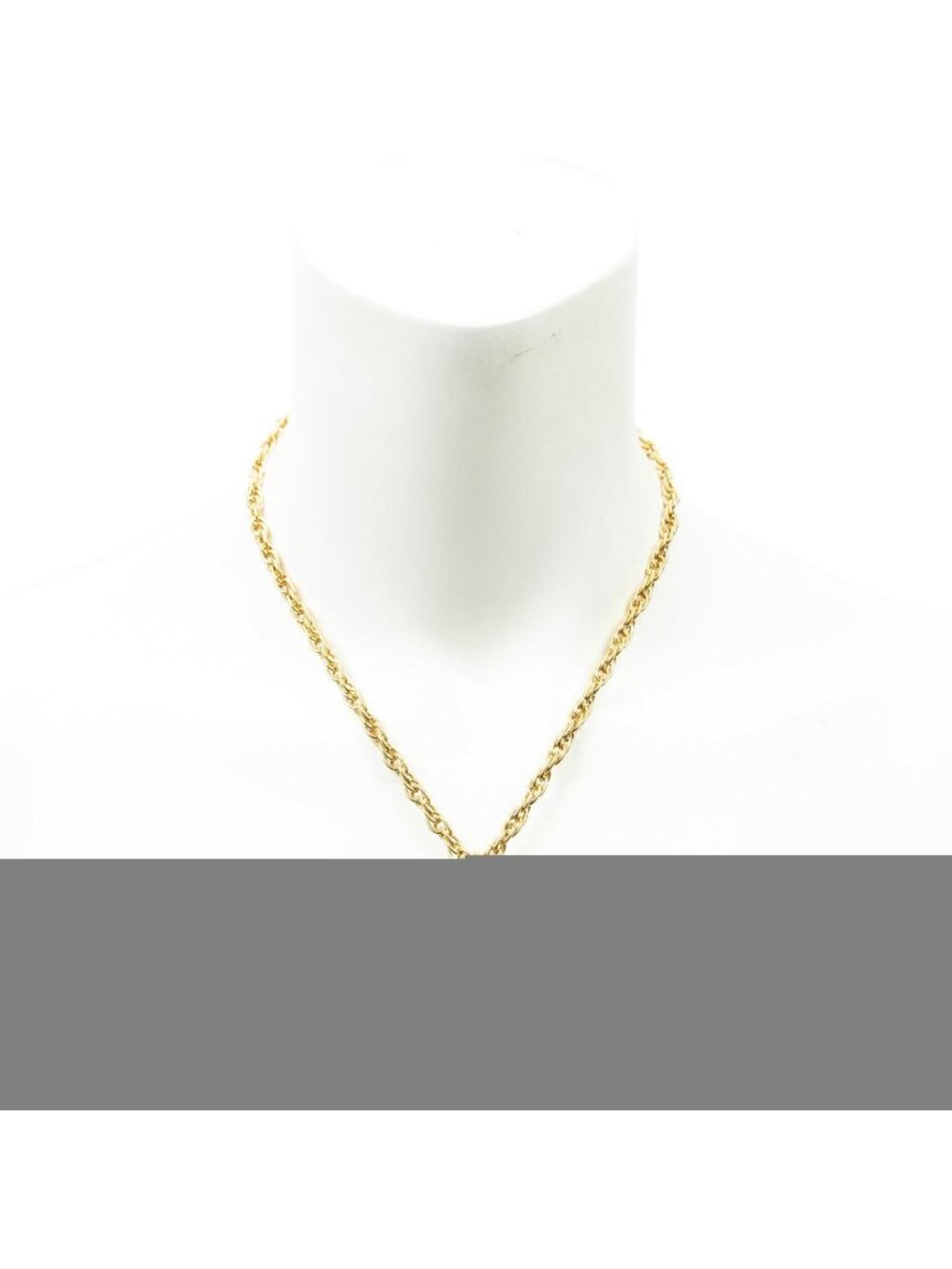 Chanel Bag Motif Pendant Gold Plated Necklace